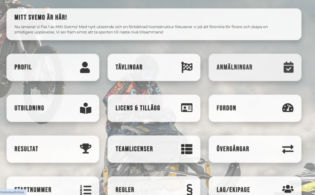 Vi har bytt namn på vårt tävlingsadministrationssystem!