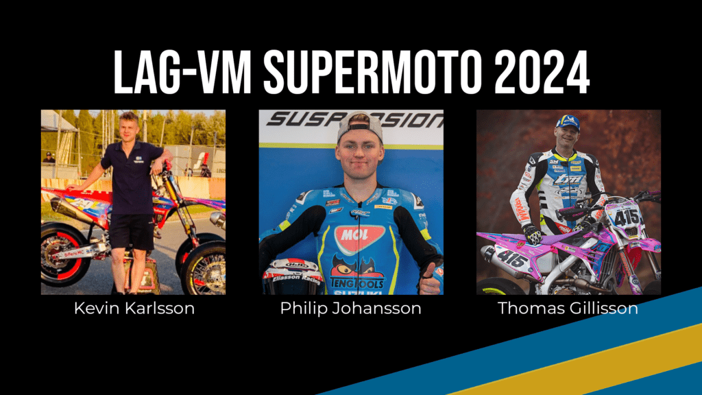 Team Sweden i Lag-VM Supermoto 2024