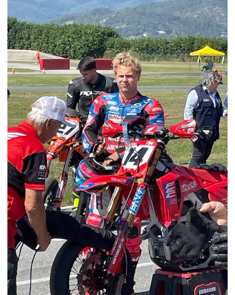 Kevin Karlsson klättrar i Supermoto-VM efter stark helg i Italien