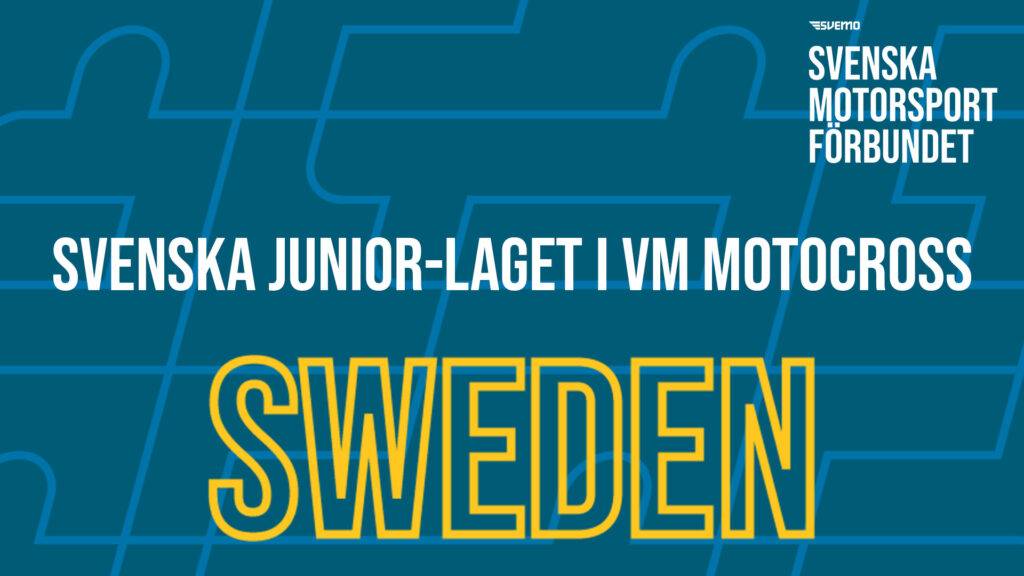 Sveriges trupp uttagen till junior-VM i motocross 2026