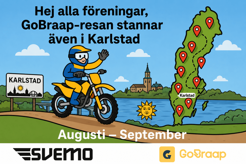 GoBraap-resan utökas – nytt stopp i Karlstad