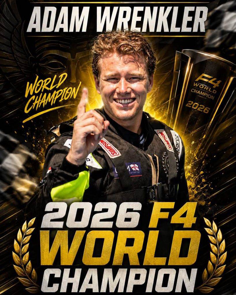 Adam Wrenkler världsmästare i Formel 4